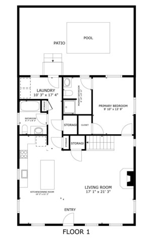 House, 2 Bedrooms | Floor plan - Pine River Retreat 2 Bedroom Home by RedAwning (Leavenworth)