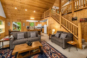 Ferienhaus, 2 Schlafzimmer | Wohnbereich | Streaming-Dienste