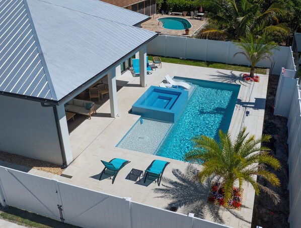 Una piscina riscaldata