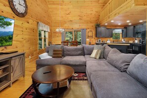 TV connectée, cheminée, jeux vidéo