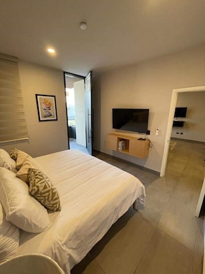 2 slaapkamers, een strijkplank/strijkijzer, wifi, beddengoed