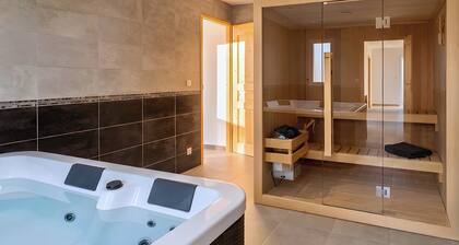 CASA-Grand Laus: Duplex familial, sauna et jacuzzi