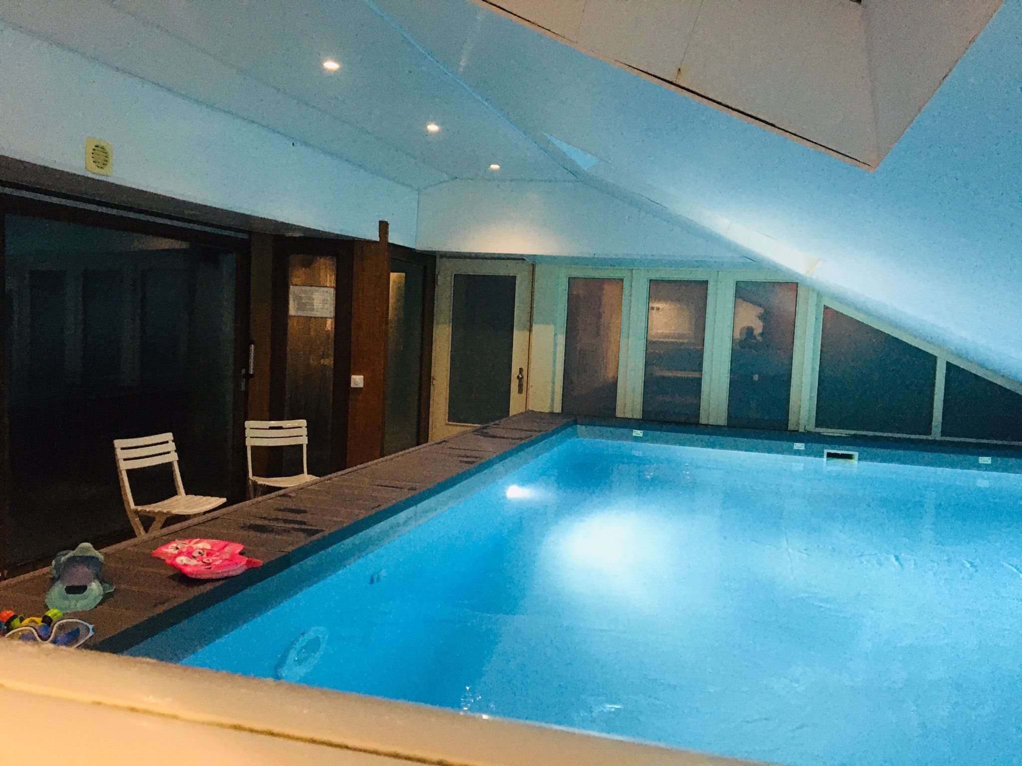 Indoor pool, a heated pool