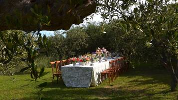 Espace banquet en plein air