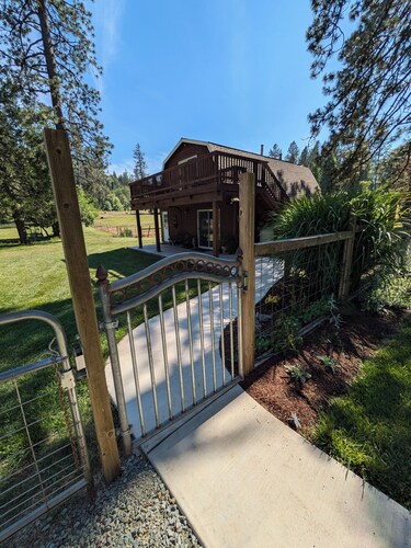 Serene Farmhouse with Pond & Forest View in Beautiful Grass Valley