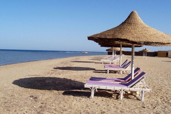 On the beach, beach bar
