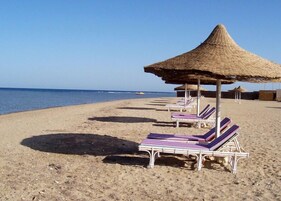 On the beach, beach bar