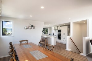 Fridge, microwave, dishwasher, toaster