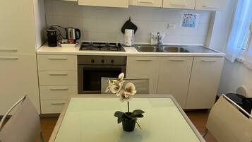 Fridge, oven, stovetop, dishwasher