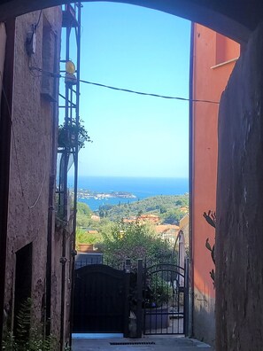 View from property - Apartment in Cinque Terre area renovated to new 2.5 km from the sea  (Pitelli)