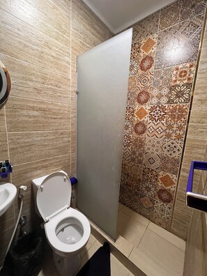 Shower, hair dryer, slippers, bidet - Pyramids Hills View (Giza)