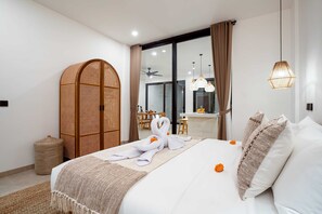 基础别墅 | 2 多间卧室、办公桌、笔记本电脑工作区、熨斗/熨衣板