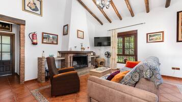 Televisor i llar de foc