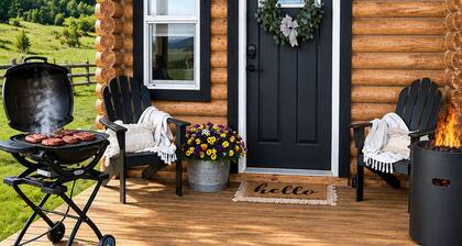 Cabin Retreat, Loft King Bed, WI-FI, Large Screen TV, Fire Pit, BBQ