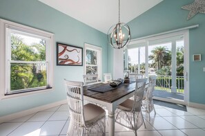 Dining - Tipsy Turtle: 2 Houses to Beach, Pool by Anna Maria Life Vacation Rentals (Holmes Beach)