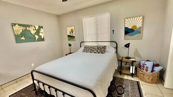 2 bedrooms, desk, iron/ironing board, free WiFi