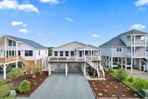 Exterior - "First In Goal" is a Second Row 4 Bedroom, 2 Bathroom Home! (Holden Beach)