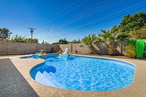 A heated pool