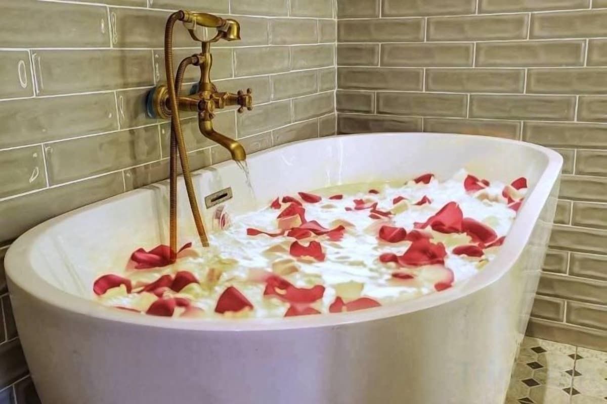 Salle de bain | Articles de toilette (gratuits), séchoir à cheveux, serviettes fournies
