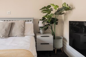 Apartamento, vista para a cidade | 2 quartos, ferros/tábuas de passar roupa, Wi-Fi de cortesia