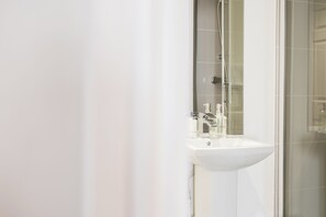 Apartemen, pemandangan kota | Kamar mandi