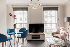 Appartement, vue ville | Coin séjour