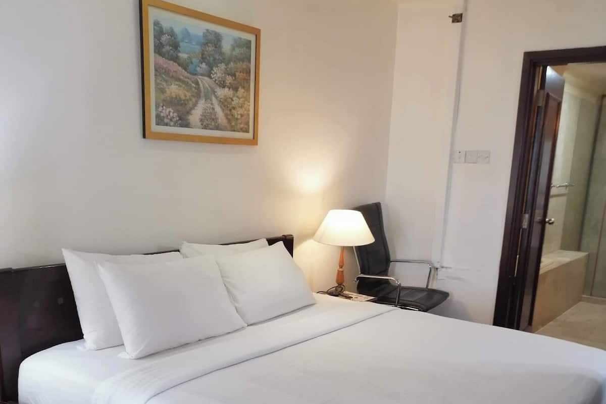 Kamar Comfort, 1 kamar tidur, pemandangan kota | 1 kamar tidur, seprai premium, Wi-Fi gratis, dan seprai linen