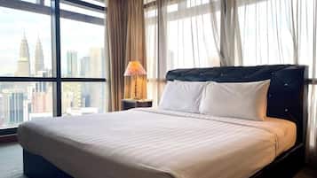 1 kamar tidur, seprai premium, dan Wi-Fi gratis