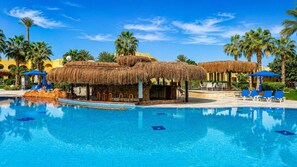 8 bars/lounges, 2 swim-up bars, 2 poolside bars, beach bar