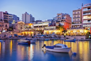 Enjoy waterfront views and modern architecture at DOLCE VITA, where you can dock your boat and take in the sights.