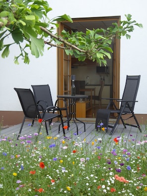 Outdoor dining - Charming apartment in the Rhine-Main-Region (Eichenbühl)