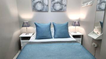 Basic Apartment, Courtyard View | 2 bedrooms, blackout drapes, iron/ironing board, free WiFi