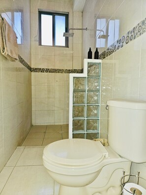 Shower, hair dryer, towels, soap - Hidden Gem: Bright and spacious apartment, just steps from Oaxaca’s best spots!  (Oaxaca de Juárez)