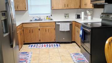 Microwave, oven, stovetop, dishwasher