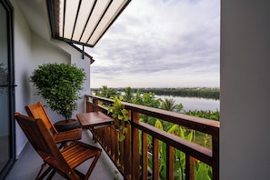 Superior Quadruple Room, River View | Terrace/patio - Palm River Boutique (Da Nang)