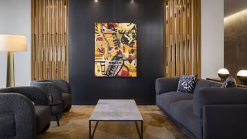 Smart TV, fireplace, computer monitors, printers