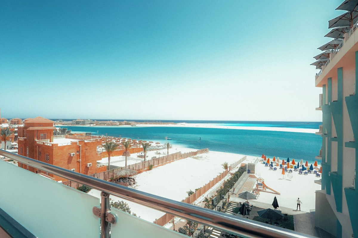 Double Room, Balcony, Partial Sea View | Terrace/patio