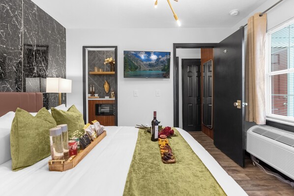 1 sovrum, skrivbord, gratis wi-fi och sängkläder