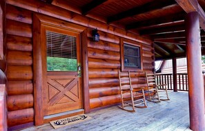 Exterior detail - Mountain Views Cabin w/ Hot Tub, Game Loft & Indoor Pool Near Pigeon Forge (Sevierville)
