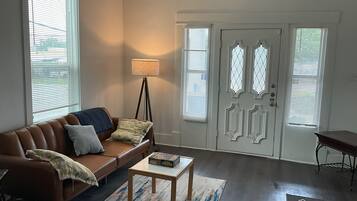 Smart TV, foosball, table tennis, books