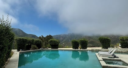 Trancas Canyon Retreat in majestic Malibu hills with breathtaking pool and views