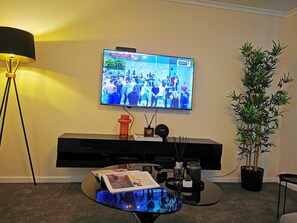 Ferienhaus, 3 Schlafzimmer, Terrasse, Gartenblick | Lounge