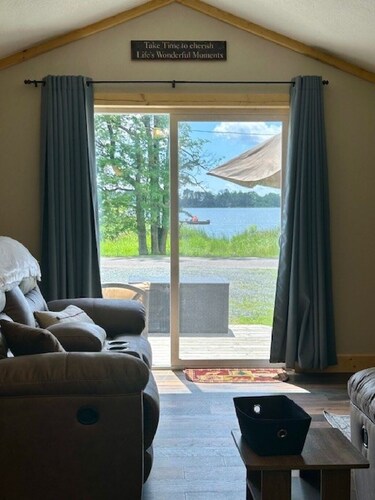 Reflections Retreat on Lake Magnor in Clayton, WI with beautiful lake view