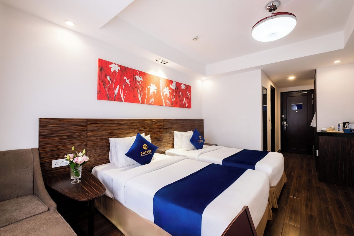 Luxe kamer, 2 eenpersoonsbedden | 1 slaapkamer, hypoallergeen beddengoed, donzen dekbedden, een minibar