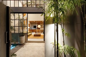 Front of property - evening/night