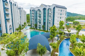 Kondominium Basic, pemandangan kolam renang | 2 kamar tidur dan Wi-Fi gratis