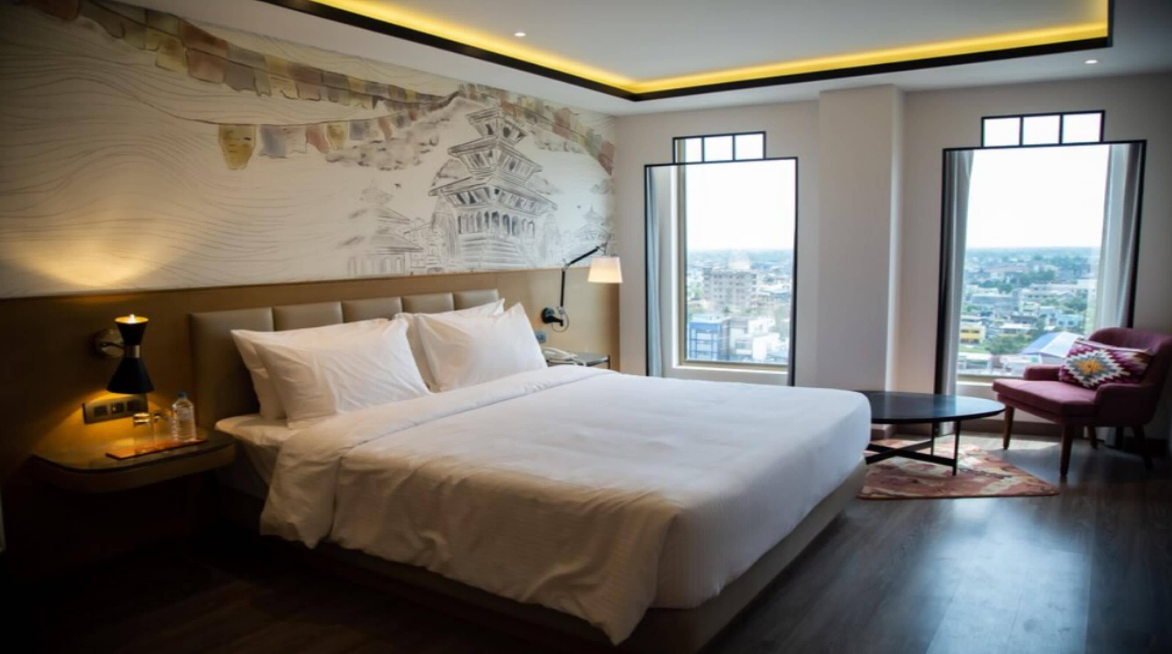 Chambre Deluxe, 1 lit double | Minibar, coffres-forts dans les chambres, rideaux occultants