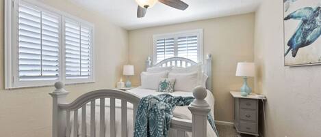 2 bedrooms, iron/ironing board, travel crib, WiFi