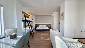 Family Double Room | Egyptian cotton sheets, premium bedding, down comforters