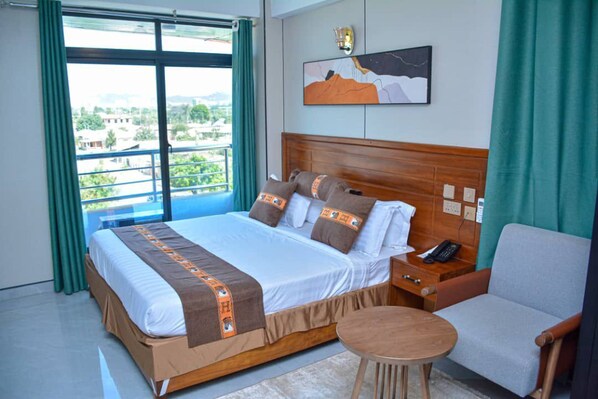 Chambre Simple Deluxe, balcon, vue ville | Wi-Fi gratuit